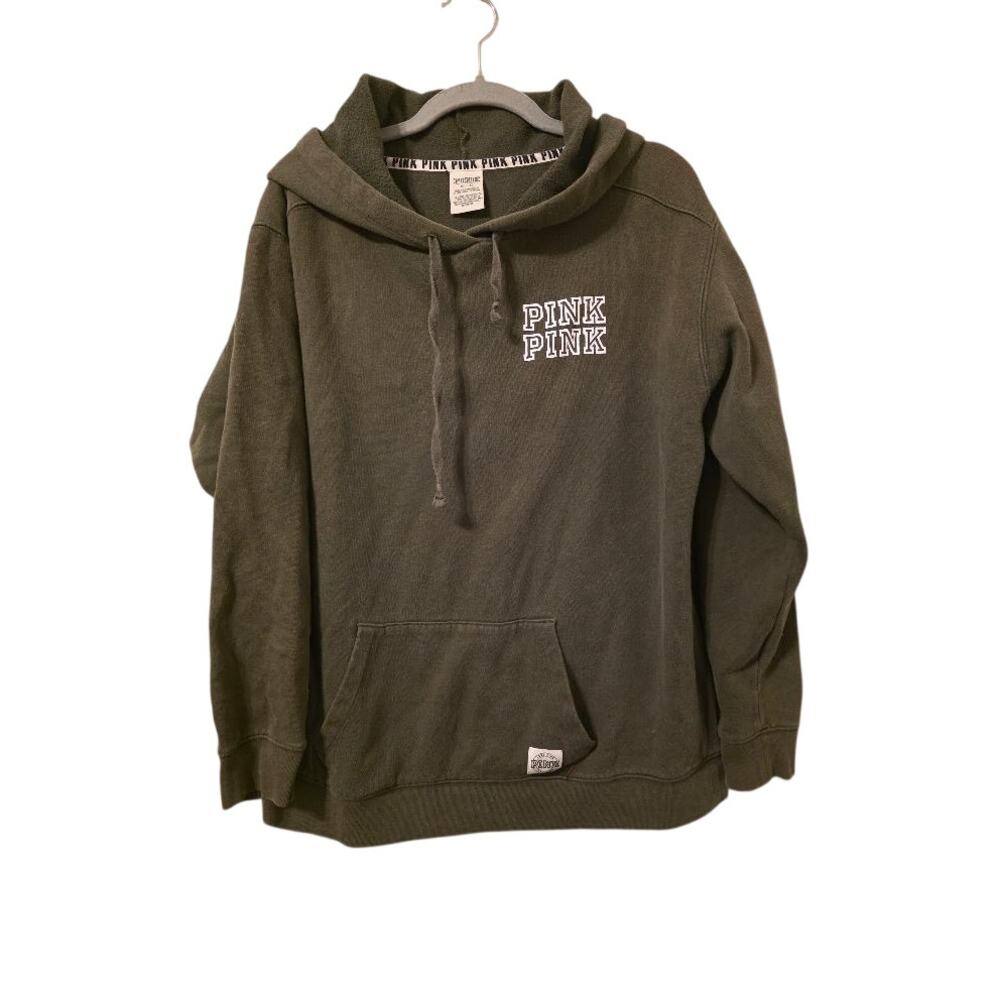 Victoria’s Secret PINK Olive Green Hoodie Medium
